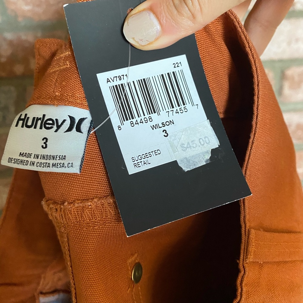 NWT Rust Colored Hurley Button Up Skirt - Picture 5 of 9